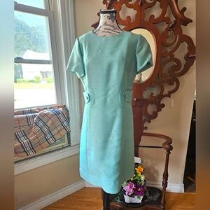 Vintage 60s Classic Dress. Jackie Kenbedy Style. Large.